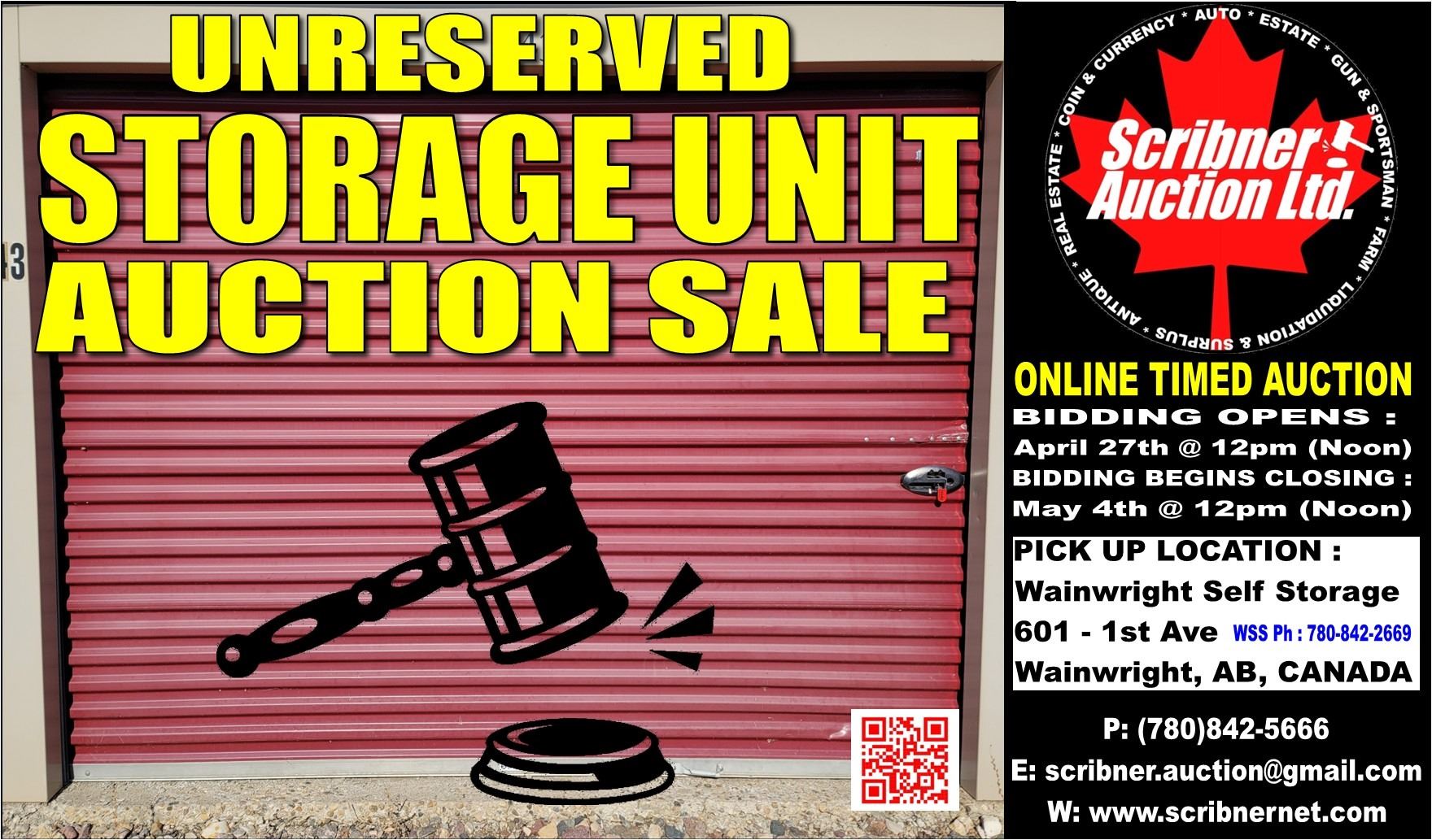 SPRING STORAGE UNIT AUCTION : Closing May 4th 2025