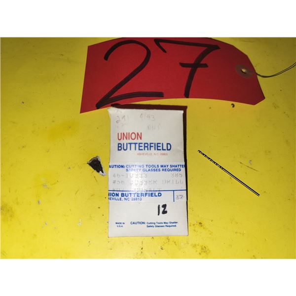 Bag(12) of New Butterfield Drill #56