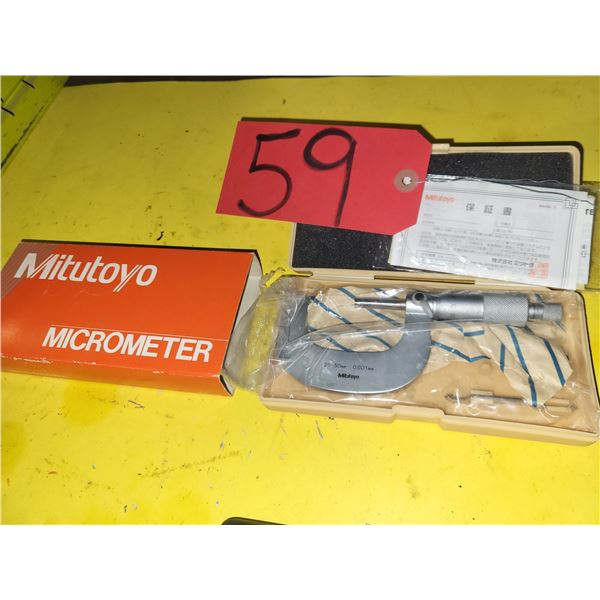 New Mitutoyo 101-112 Micrometer 25mm-50mm