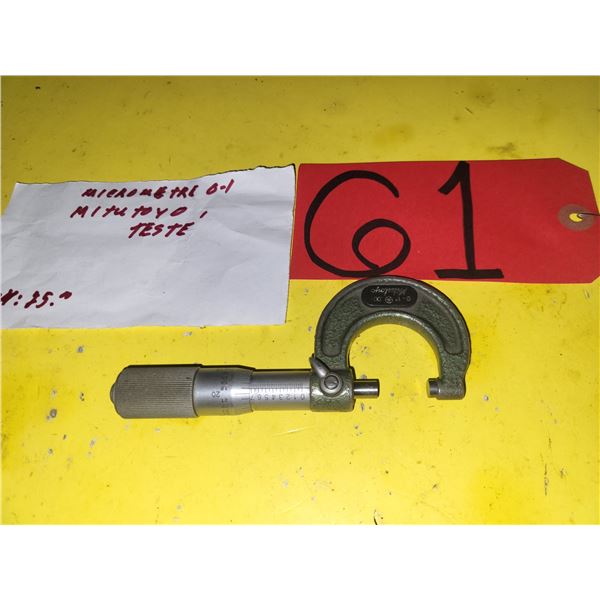 Mitutoyo Micrometer 0-1"
