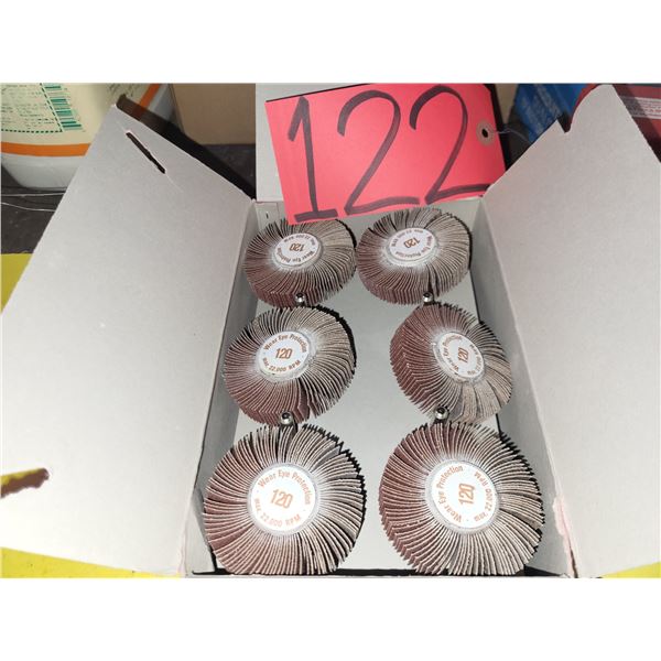 Box(10) of Flap Wheel 2"1/2 x 1/2" shank 1/4" Gr.120