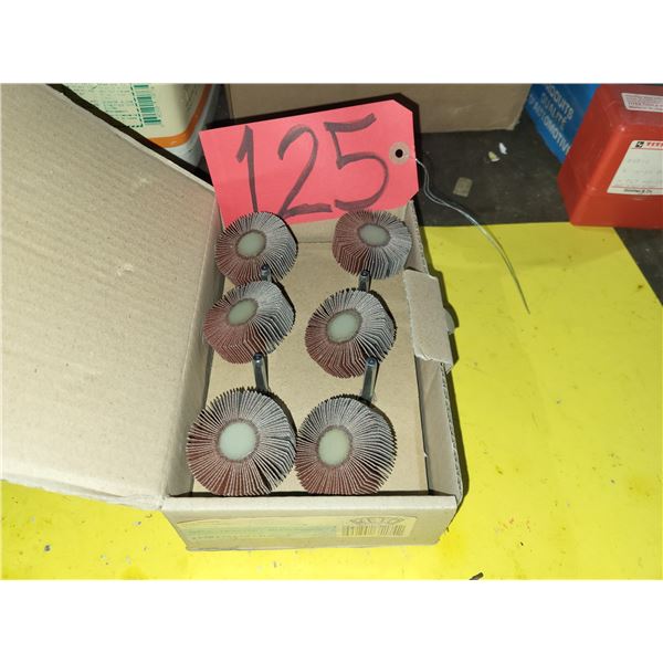 Box(10) of Flap Wheel 2" x 5/8" shank 1/4" Gr.120
