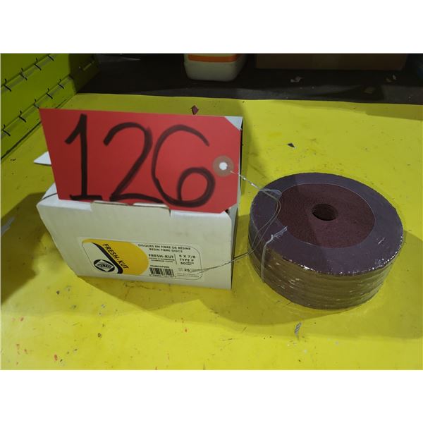 Box(25) of KETO Resign Fibre Disc 5" x7/8" Gr.50