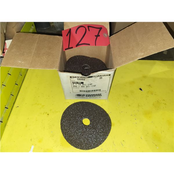Box(25) of Standard Abrasives Resign Fiber Sanding  Disc  5" x 7/8" Gr.24