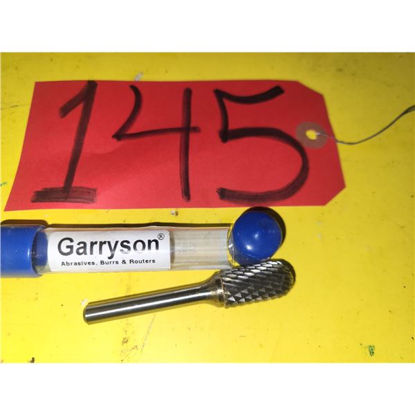 GARRYSON Carbide Burr shank 1/4" for hard steel / Stainless
