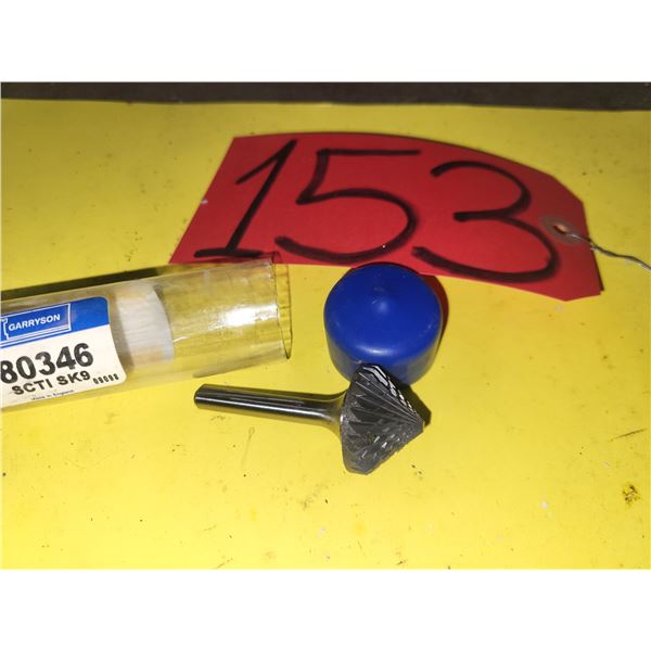 GARRYSON CounterSink 90° Carbide Burr shank 1" x 1/2" x 1/4" for hard steel / Stainless