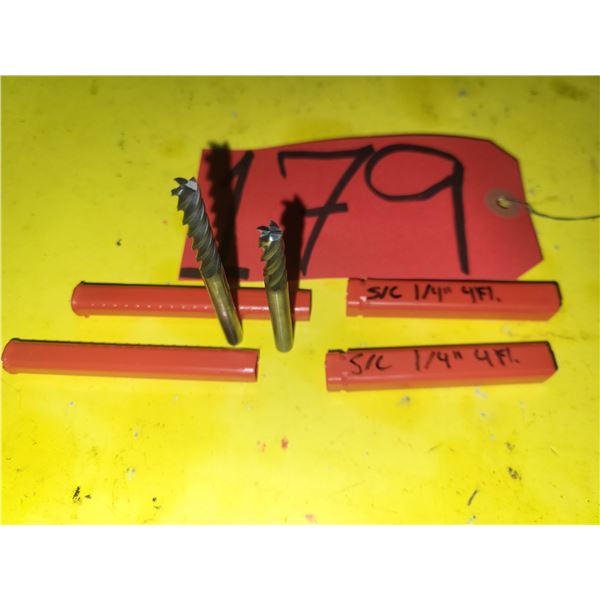 Solid Carbide End Mill 1/4" 4fl.