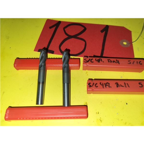 Solid Carbide BallNose End Mill 5/16" 4fl.