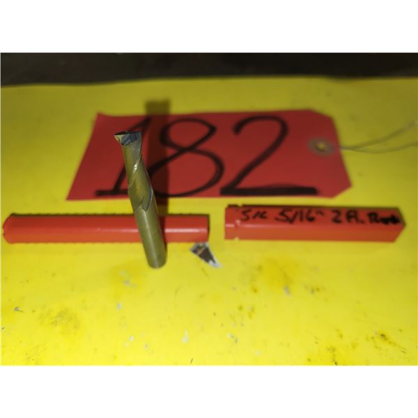 Solid Carbide End Mill 5/16" 2fl. Regrinded tip