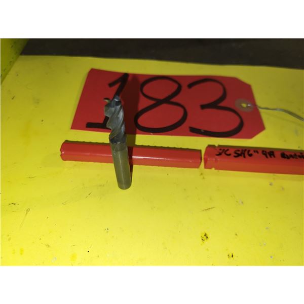 Solid Carbide End Mill 5/16" 4fl. Regrinded tip