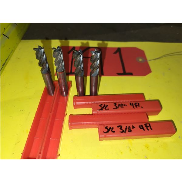 Solid Carbide End Mill 3/8" 4fl. Regrinded Tip