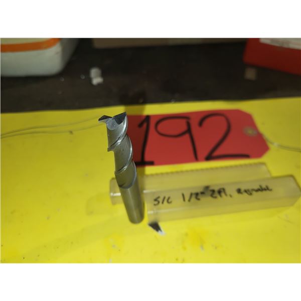 Solid Carbide End Mill 1/2" 2fl. Long / Regrinded Tip