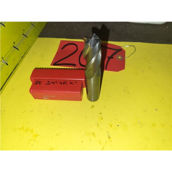 Minicut Solid Carbide End Mill 3/4" 4fl. Angle tip