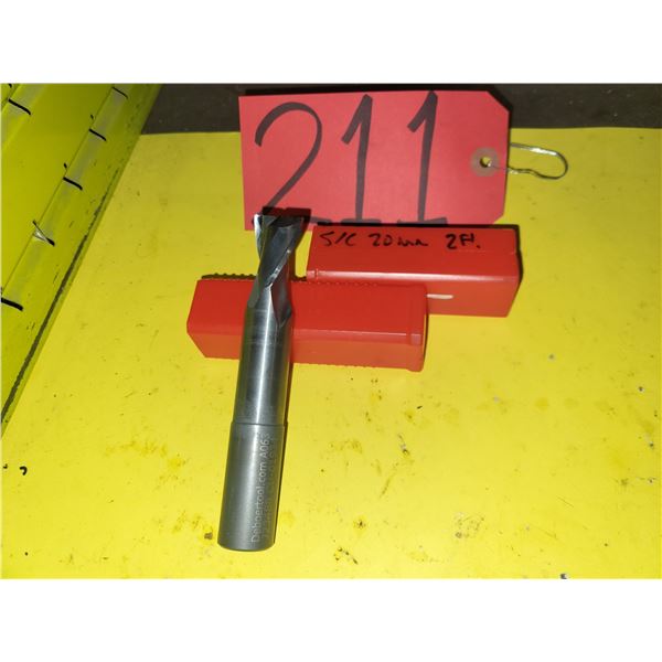 DEBOER Tool Carbide End Mill 20mm 2fl. R. 1mm