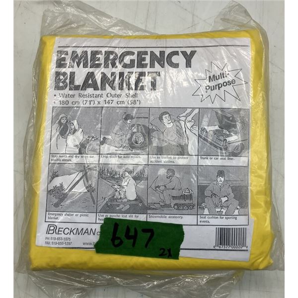 couverture de secours  (2fois)