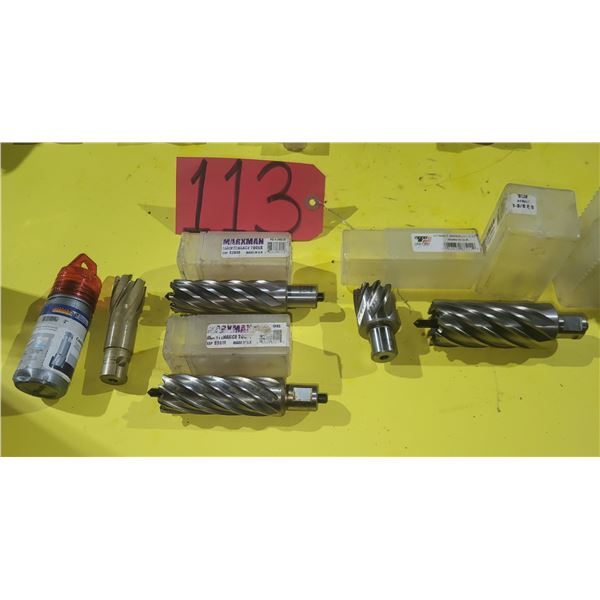 Lot of Annular Cutter 1" - 1"1/16 - 1"1/8 - 1"1/4 - 1"3/8"
