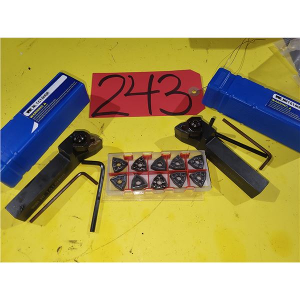 Set of New Holder WWLNL & WWLNR 1616H08 with Insert WNMG 432