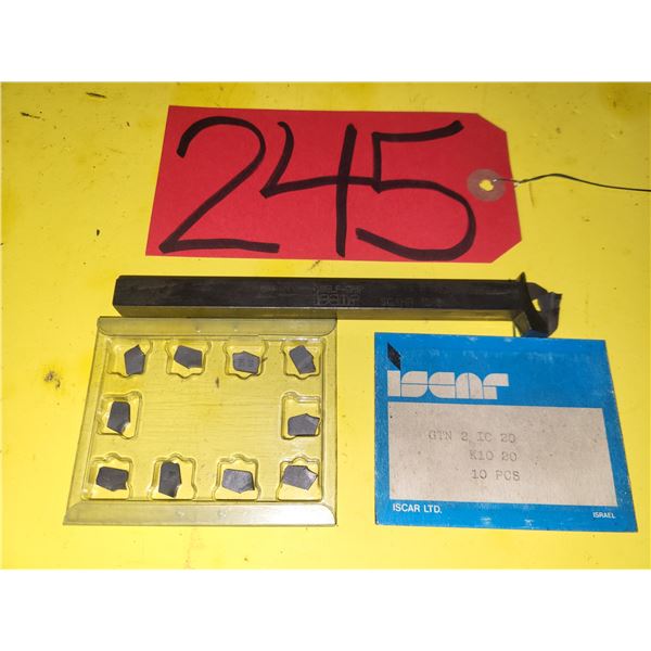 ISCAR Self-Grip Part Off Holder SGAHR 10-2 with ISCAR Inserts(10)