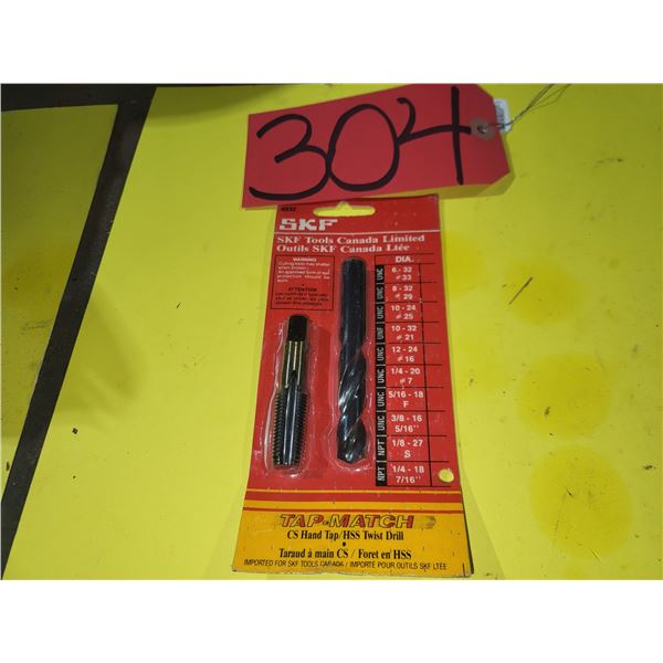 SKF Tap 1/4"-18 NPT & Drill 7/16"