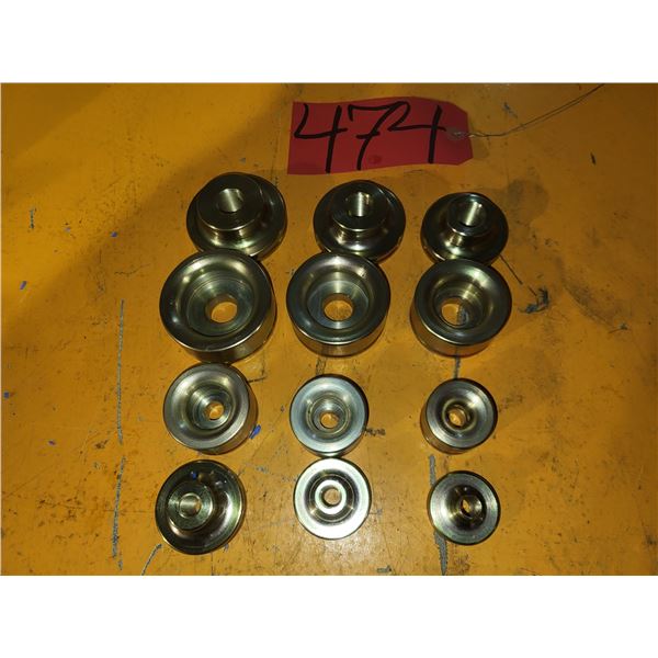 Dimple Die Standard SET 1/2"- 3/4"- 1"- 1"1/4- 1"1/2- 1"3/4