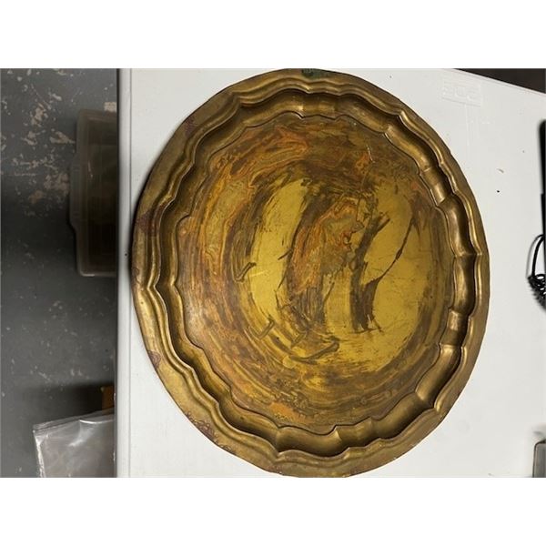 LAITON ASSIETTE 14,75 DIAM (NETTOYAGE REQUIS)