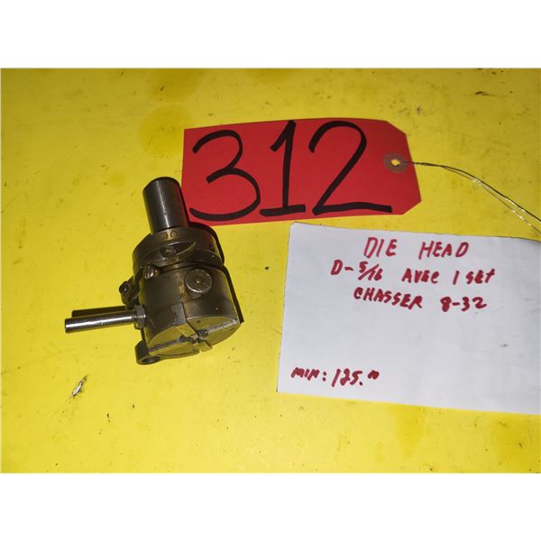 GEOMETRIC Die Head D-5/16" with 1 Chasser Set 8-32