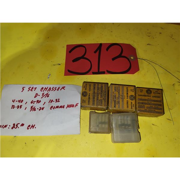 Set of Chasser D-5/16" (4-40 - 6-40- 10-32- 12-28- 5/16"-24)