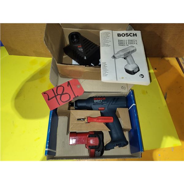 BOSCH Exact 6 Cordless Drill 9,6v with Charger