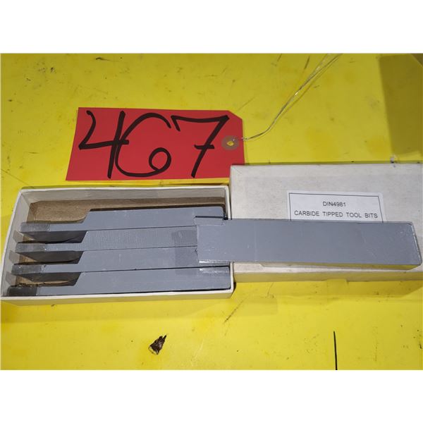 Box(5) of Carbide Tipped Part Off Tool Bit  1/2" x 1" x 5"