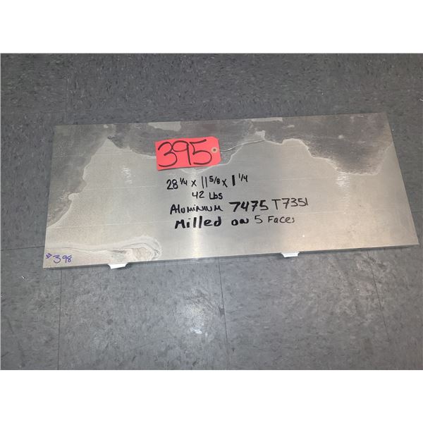 Aluminum Plate 28"1/4 x 11"5/8 x 1"1/4