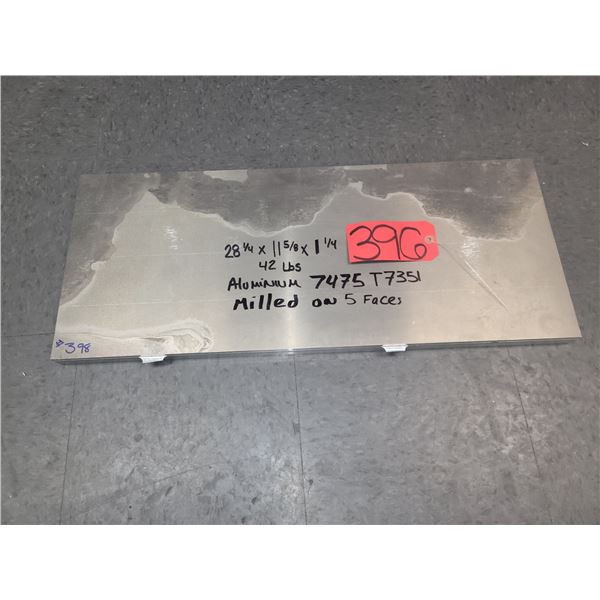Lot(3) of Aluminum Plate 28"1/4 x 11"5/8 x 1"1/4
