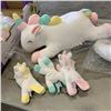 Image 2 : LOT OF 3 PLUSH UNICORNS WITH UNICORN BABIES AND ONE BELUGA