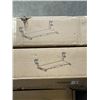 Image 2 : 2 CLAMP ON KEYBOARD TRAYS, CLAMP ON SHELF AND DESK RISER/SHELF