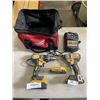 Image 1 : DEWALT DRILL AND IMPACT DRIVER WITH BATTERIES AND CHARGER