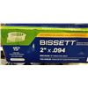 Image 2 : 2 CASES OF BISSETT 2 X .094 RING SHANK ANGLE COIL NAILS