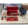 Image 1 : CRAFTSMAN TOOL BOX WITH CONTENTS AND MASTERCRAFT HEATER