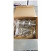 Image 2 : 5 NEW PRIVACY BRUSHED NICKEL FINSH RIGHT HAND DOOR HANDLES