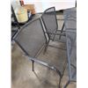 Image 2 : PATIO TABLE AND 4 STACKING CHAIRS