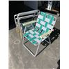 Image 1 : SET OF FOUR MATCHING VINTAGE CAMPING CHAIRS