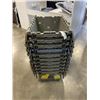 Image 1 : STACK OF 10 STORAGE TOTES WITH INTERLOCKING LIDS