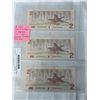 Image 1 : 3 MINT 1986 $2 BILLS IN SEQUENCE 520-522