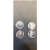 Image 1 : 4 SILVER PLATED SILER PLATED TOKENS