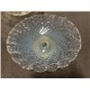 Image 2 : SILVER OVERLAY BOWL, MURANO OVAL TAZZA  AND CRYSTAL PINWHEEL DISH