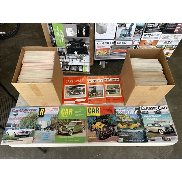 TWO BOXES OF COLLECTOR CAR MAGAZINES