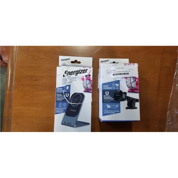 ENERGIZER CAR CHARGER AND WIRELESS FOLDING CHARGER