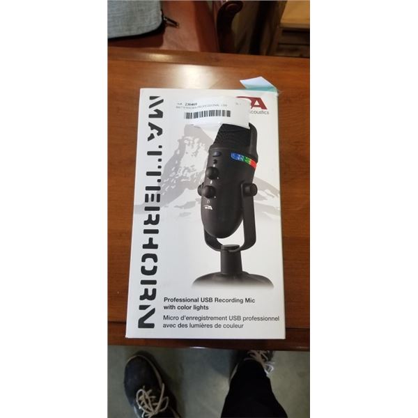 MATTERHORN PROFESSIONAL USB RECORDING MIC WITH COLOR LIGHTS