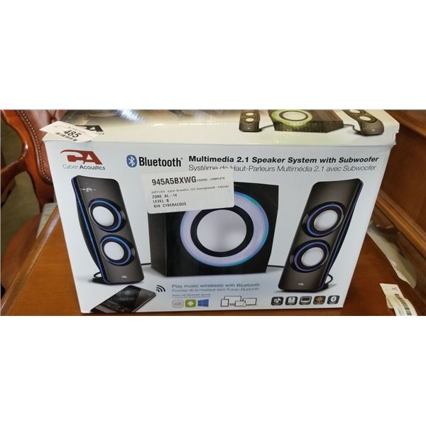 BLUETOOTH MULTIMEDIA 2.1 SPEAKER SYSTEM WITH SUBWOOFER