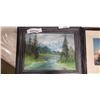 Image 2 : 4 PIECES OF VINTAGE ART, OIL, SKETCH, ETC