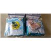 Image 2 : 2 NEW POOL RACER INFLATABLES WITH WATER WINGS, AND 2 PREXTETX 2 IN 1 CARTOON POLICE AND RACE CAR SET