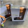 Image 2 : 3 OCEAN GLASSWARE ORANGE MAISON SET WITH GLASS PITCHER AND 4 GLASSES